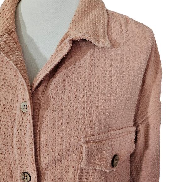 Free People Tan Long Button Down Shacket Dress - Picture 8 of 12